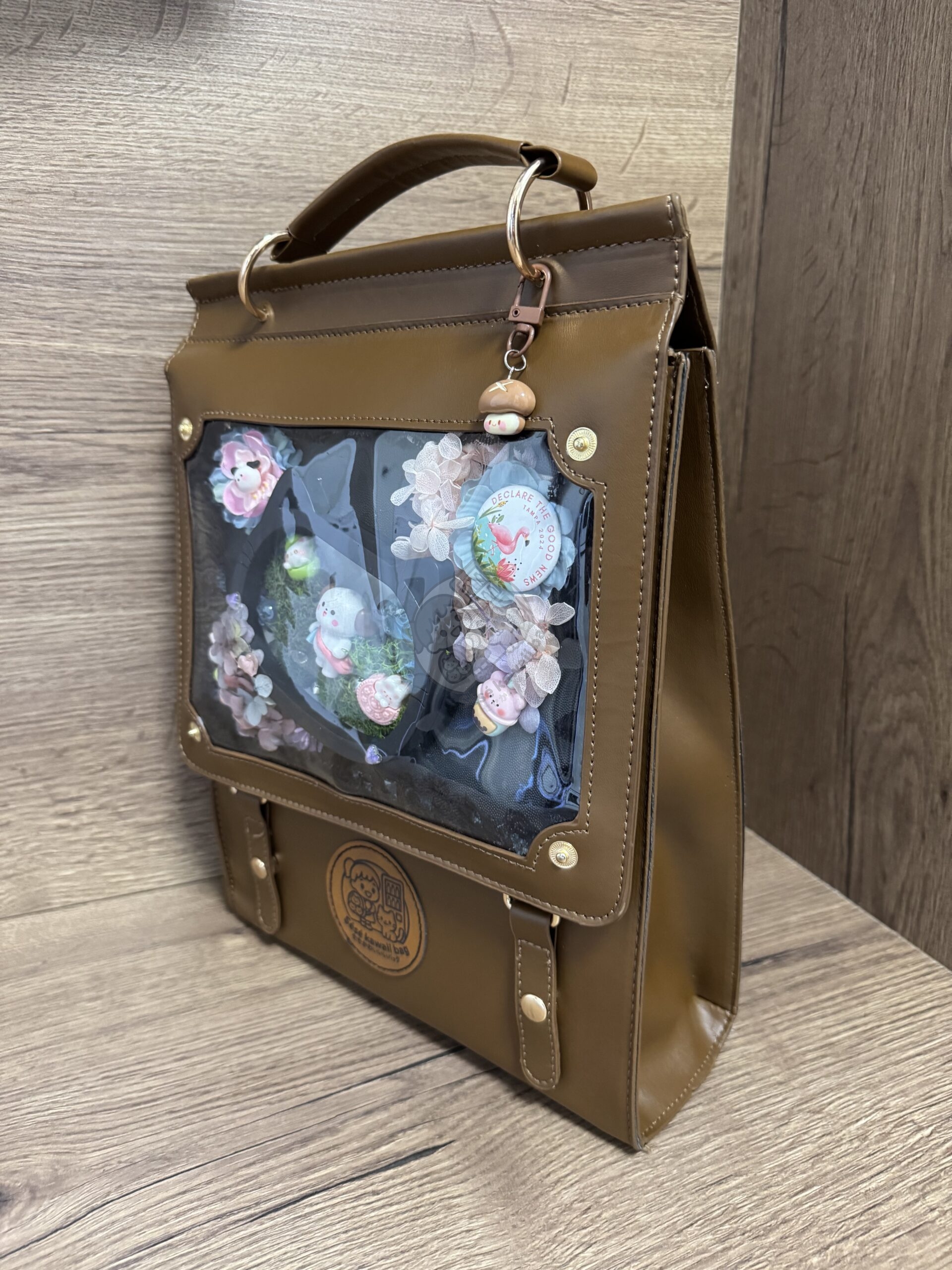 Sac Retro Flowers Dog – Image 2