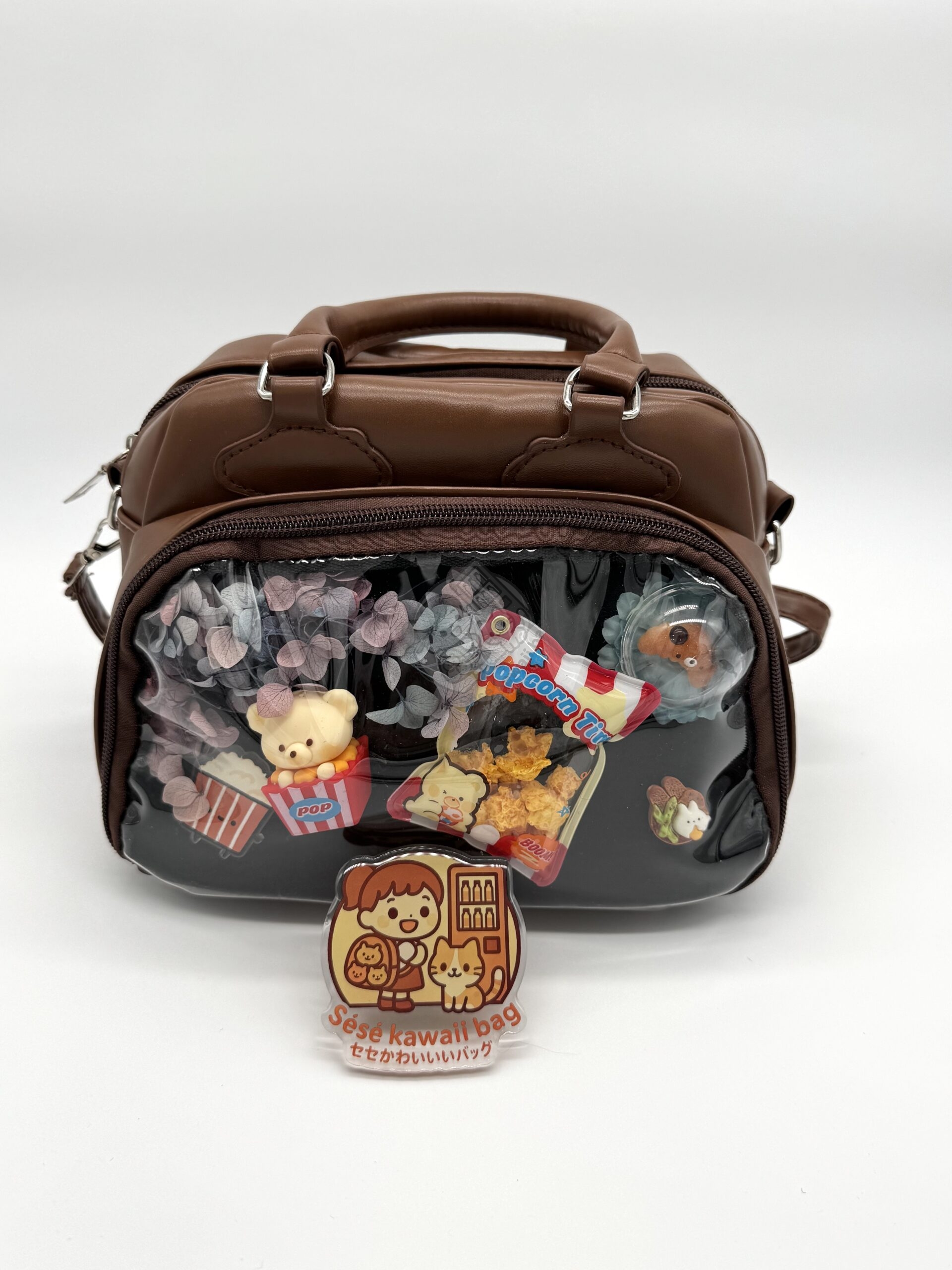 Sac kuma Pop-corn marron – Image 4