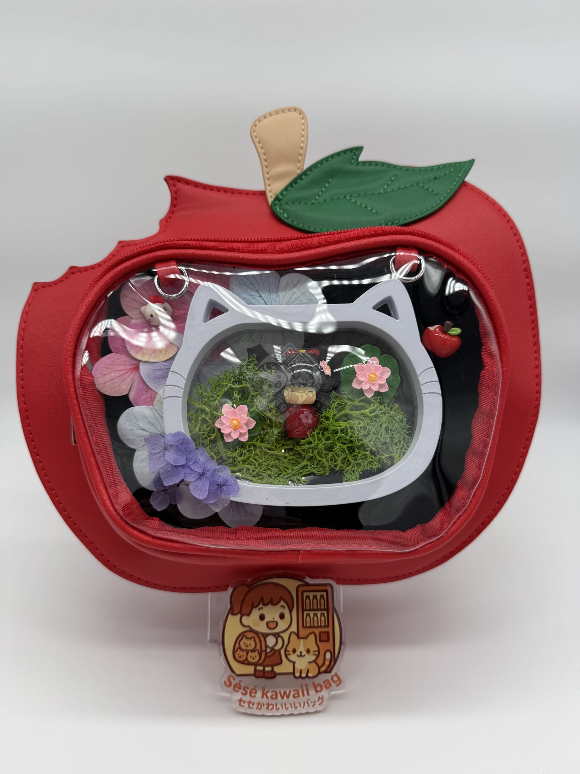 Sac Pomme Croquée rouge – Image 2