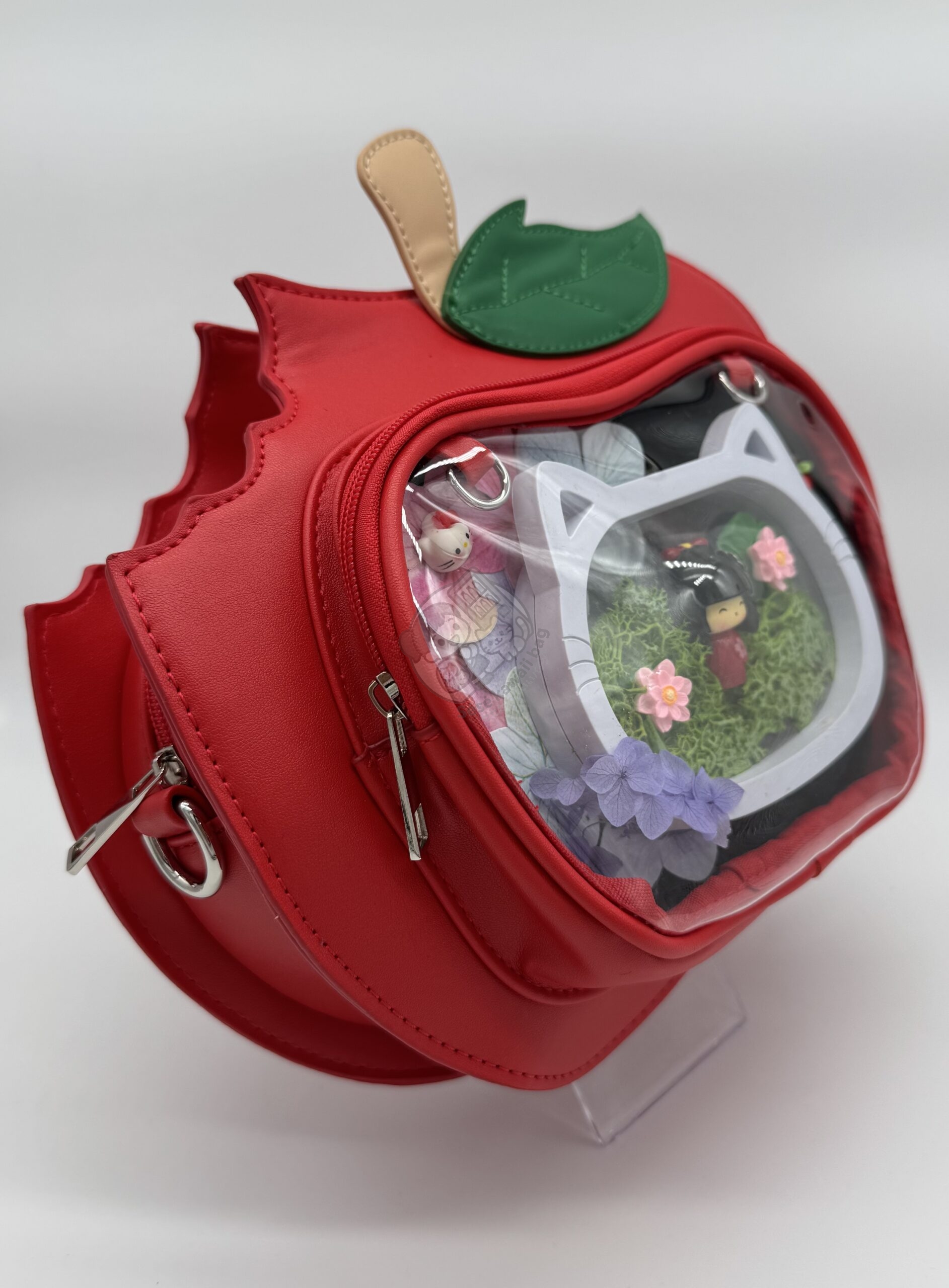 Sac Pomme Croquée rouge – Image 3