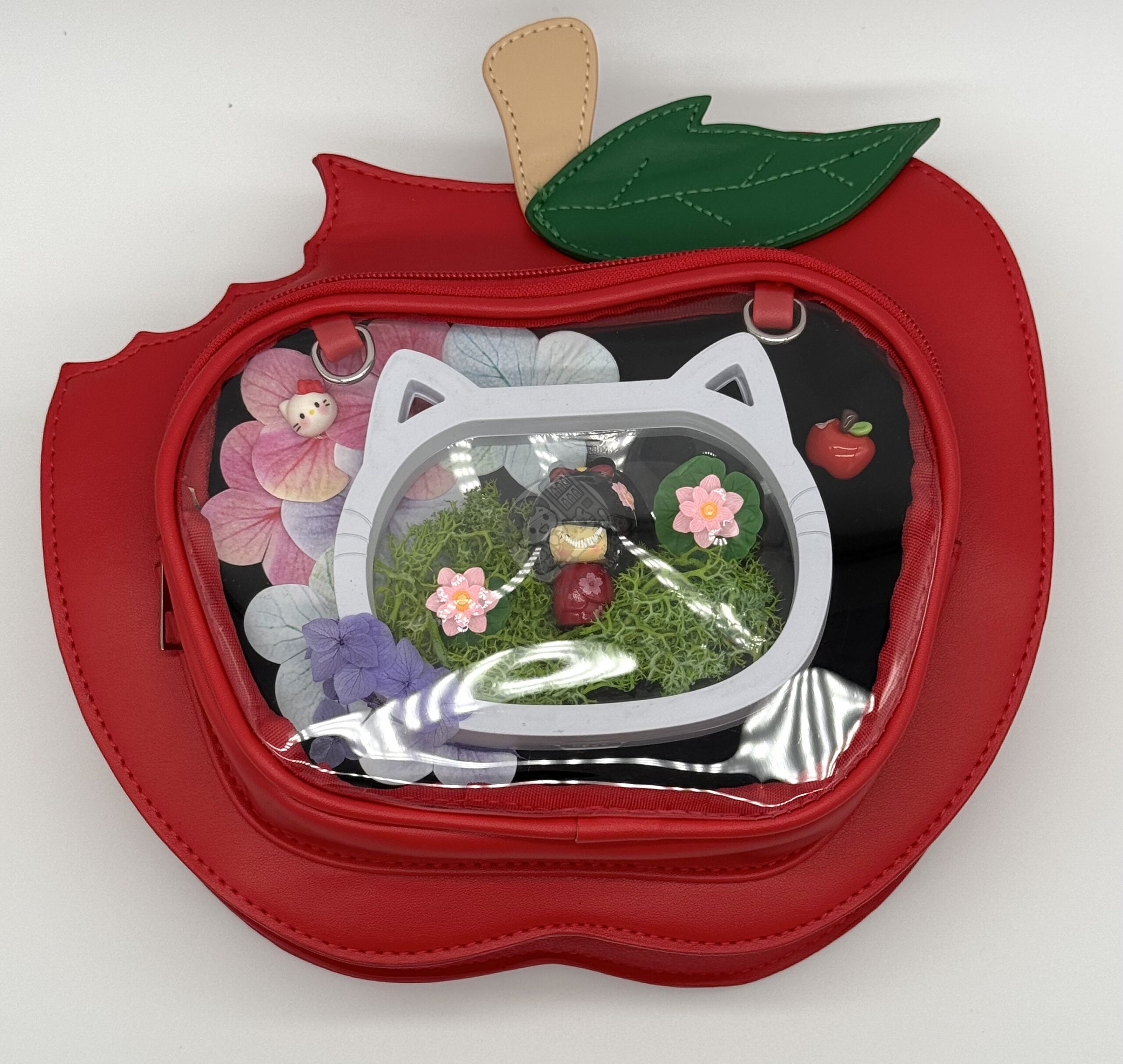 Sac Pomme Croquée rouge – Image 4