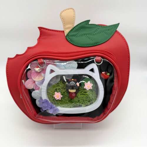 Sac Pomme Croquée rouge