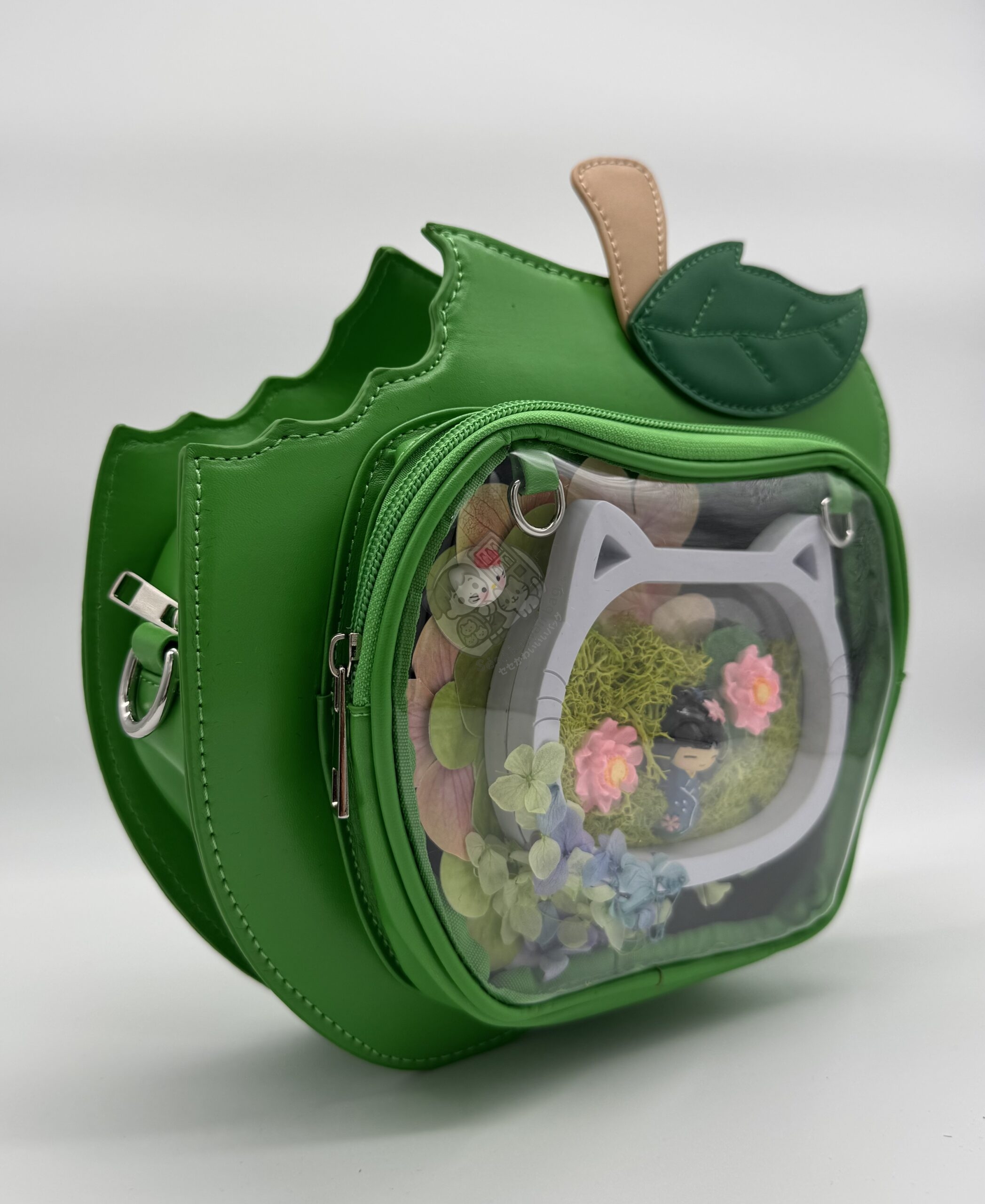 Sac Pomme Croquée vert – Image 2