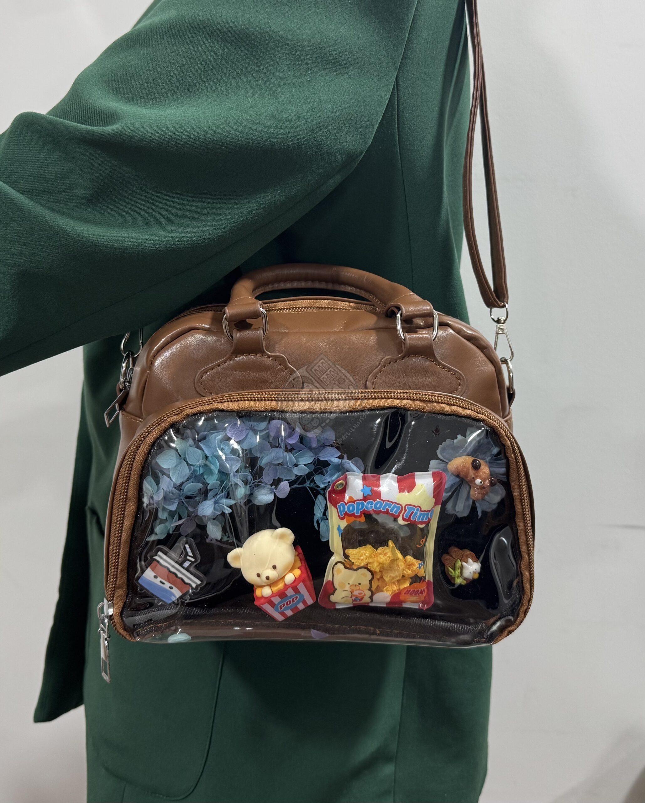 Sac kuma Pop-corn marron – Image 3