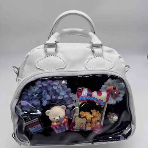 Sac Kuma Popcorn blanc